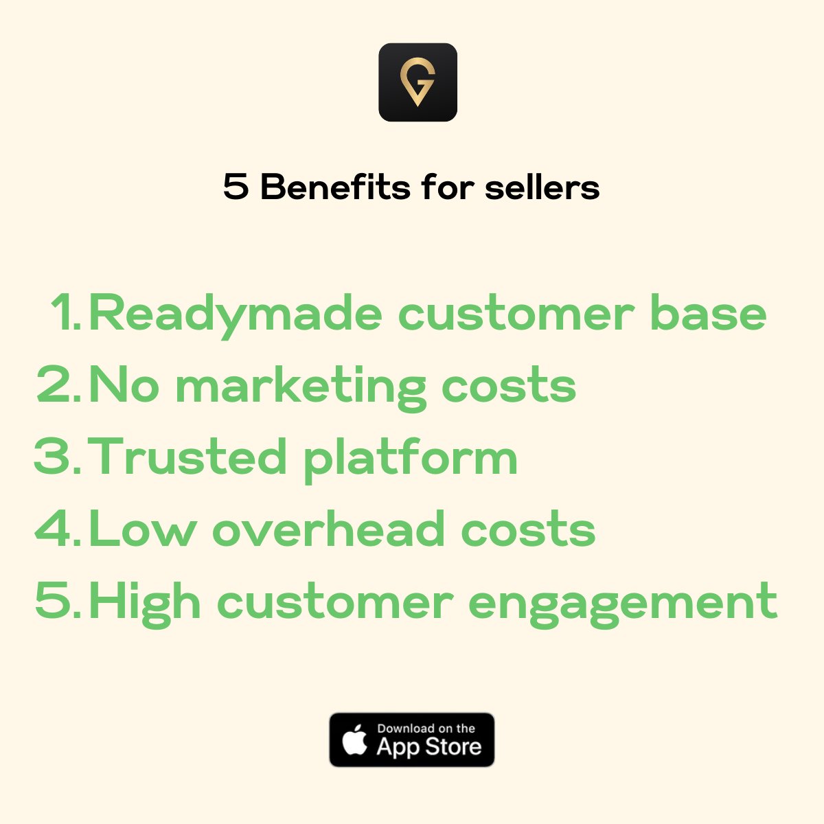 goldlistai's tweet photo. here are 5 reasons to sell on @goldlistapp 
#socialcommerce #socialmarketplace https://t.co/k9lFO629X2