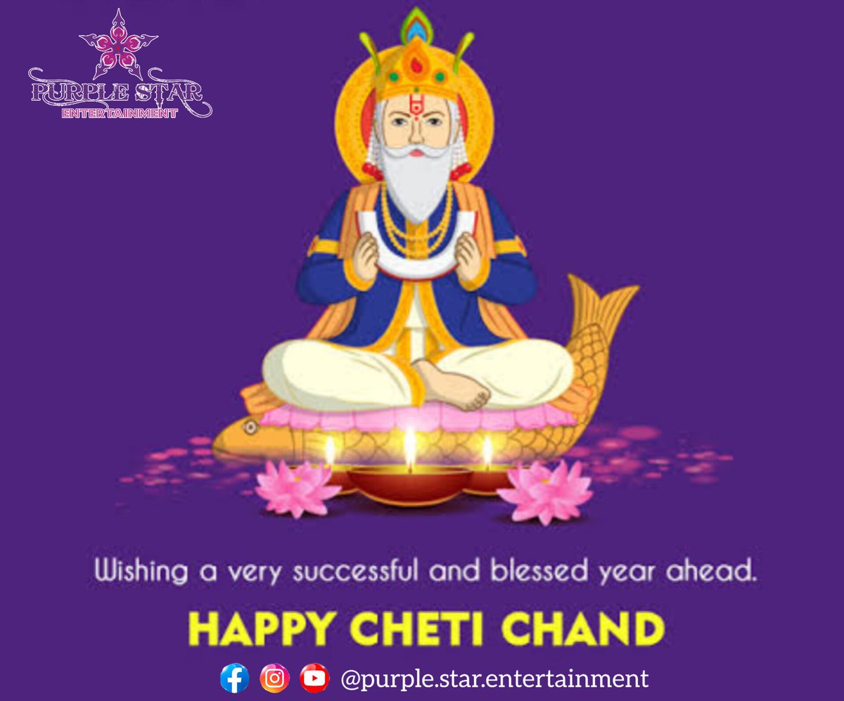 nehalmatharu's tweet photo. Happy #ChetiChand ⭐
.
#NehalMatharu 

Team #PurpleStarEntertainment #PSE 
.
#CelebrityManager #ArtistManager #TalentManager #CelebritySpecialist #Celebstagram #RockstarManager #FunScripted #CelebrityCollaboration #IndianInfluencer #PSEInfluencer #Forumians https://t.co/gFbU98aWEs