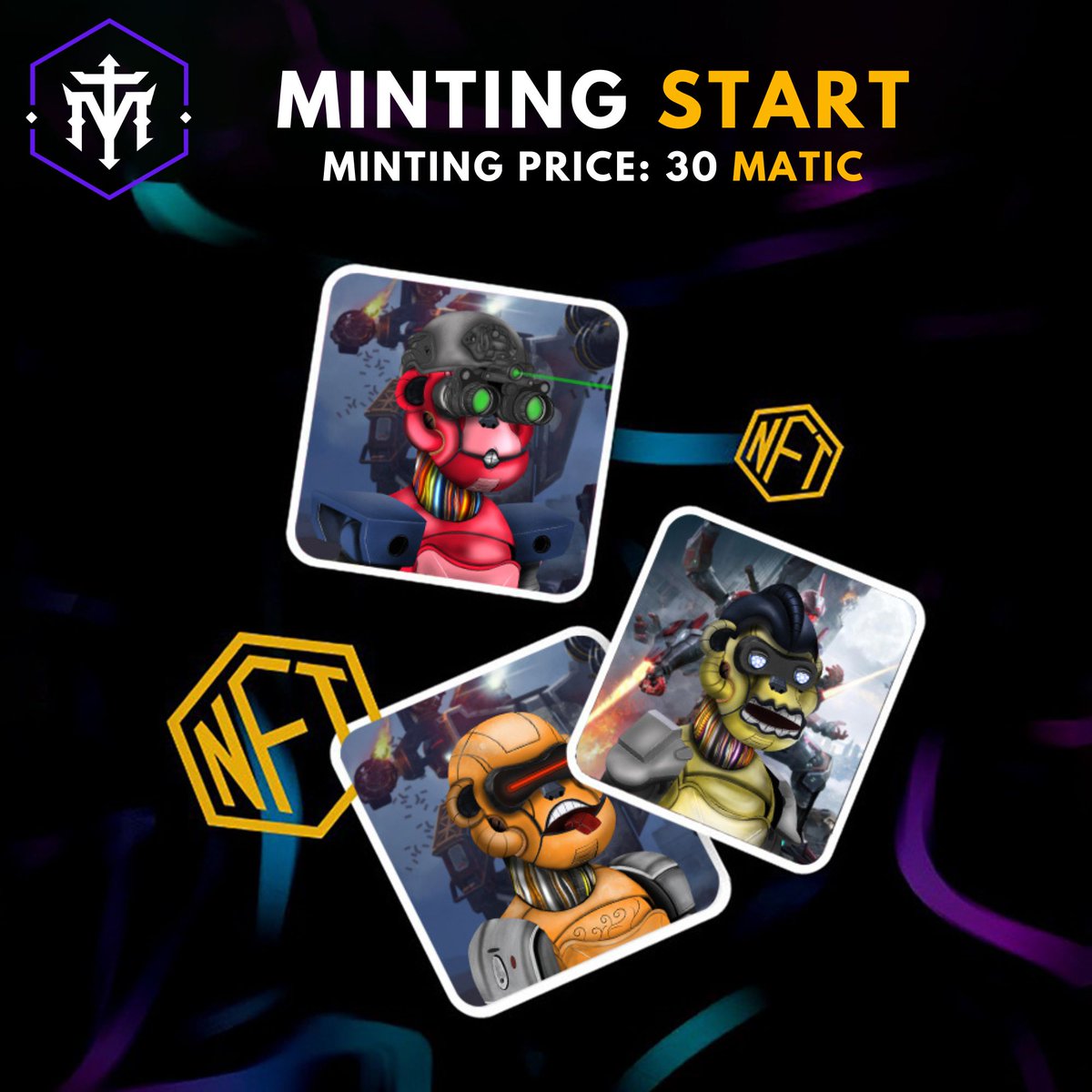 machinemonkeys's tweet photo. The future of metaverse is here, through
"Machine Monkeys"😍

Mint at our official website: https://t.co/CFC4dtZ2Sj 

Join Our Smart Contract: https://t.co/PX1ScNoIjK

Join Our Discord:
https://t.co/qOVQCI5Qpr

#NFT #NFTCollection #NFTCommunity 
#MintingNow #ETH #mint https://t.co/lPn7N0t0M6