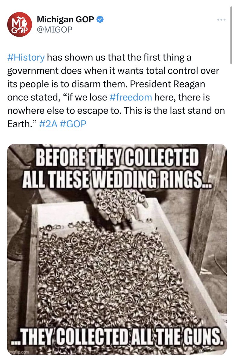 This vile rhetoric should have no place in our politics. The <a href="/MIGOP/">Michigan GOP</a> must apologize and take down this disgusting tweet.