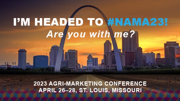 johnrozum's tweet photo. See you in St Louis? #NAMA23 #marketing https://t.co/WbdcqZcKgt