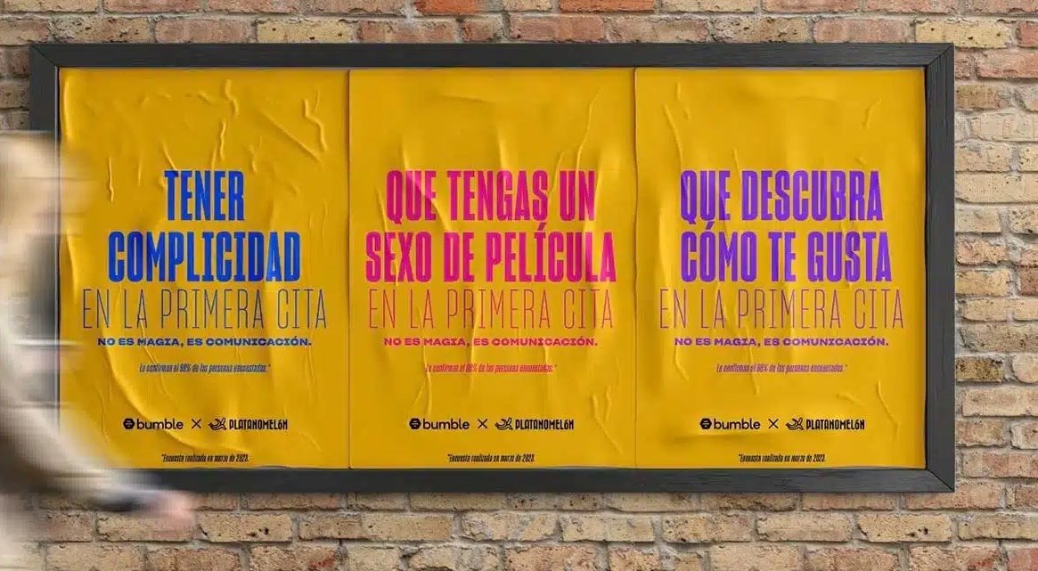 Esta "descarada" acción de <a href="/bumble/">Bumble</a> y <a href="/platanomelon/">Platanomelón</a> reta a quitarse la vergüenza en las primeras citas
marketingdirecto.com/creacion/campa…