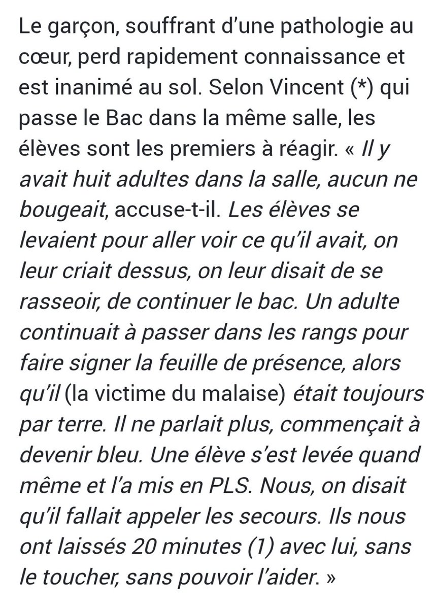 Ils ont laissés un gamin crevé ?! Jsp si ils s'en rendent compte