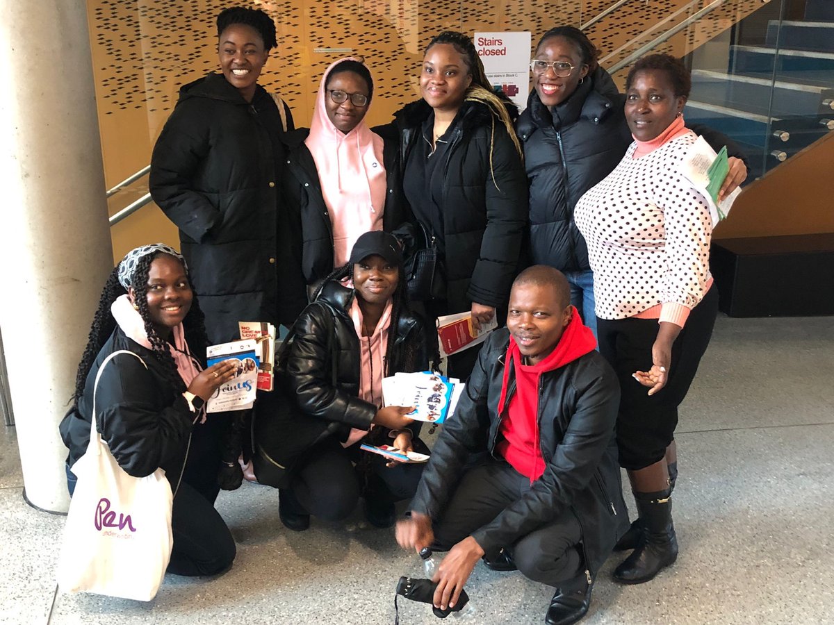 UniKentGlobal's tweet photo. Another great day with colleagues from University of Nairobi @uonbi - hearing about @UniKent cutting-edge research projects & meeting students #KentResearch #KentGivingWeek #BrightMinds https://t.co/fzv83RAyZK
