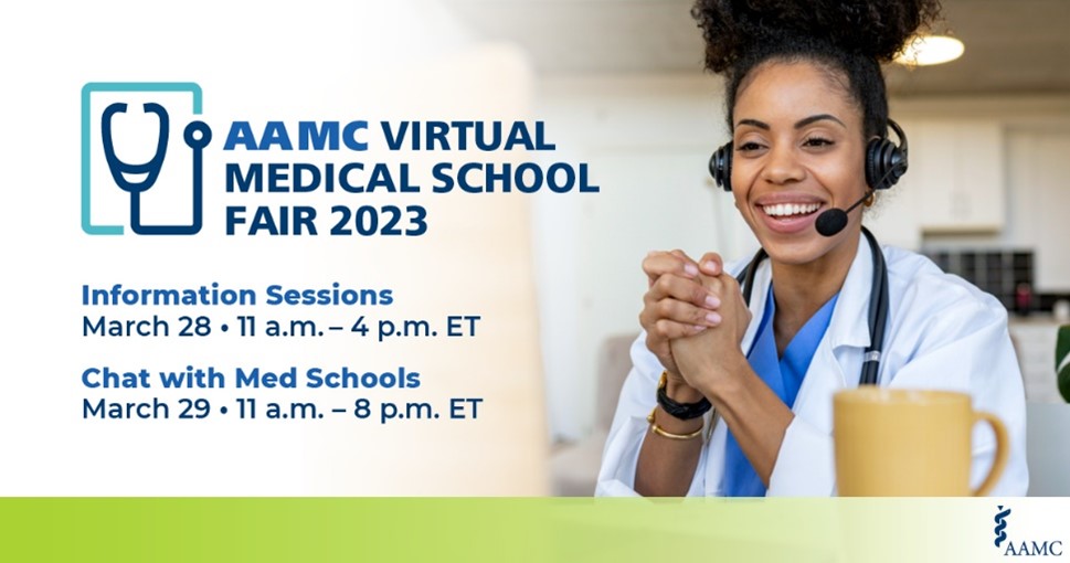 The AAMC Virtual Fair is just ONE WEEK AWAY! There’s still time to register and chat with representatives from <a href="/MSUMD/">MSU College of Human Medicine</a>  on 3/29: aamc.org/virtualfair