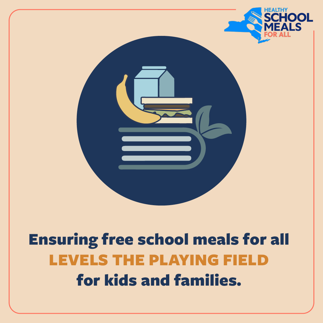 Too many school children are choosing to go hungry rather than admit to classmates they qualify for free school meals. Healthy #SchoolMeals4All removes the stigma so every student can thrive. #Meals4AllNY SchoolMealsForAllNY.org