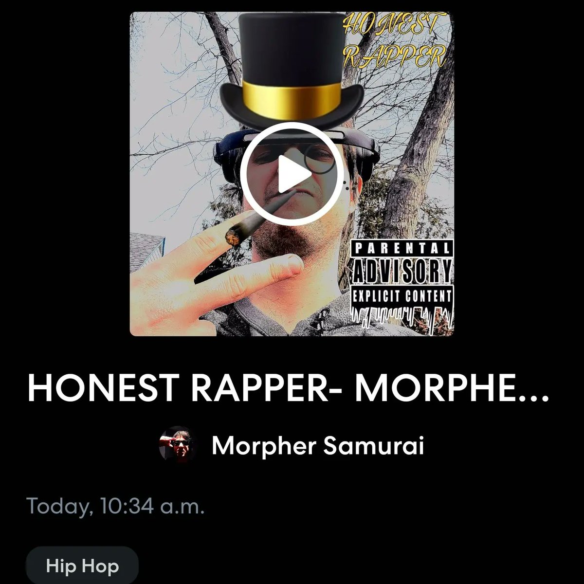 MorpherSamurai's tweet photo. Yo what's up my Samurais, new song dropped on my birthday of all days! Honest Rapper! Check it out on BandLab, SoundCloud, YouTube and Audiomack!

https://t.co/ANcpo1StGi

https://t.co/HlitWBC1qA

https://t.co/JgTHu3qjFI

https://t.co/6H1rpxdDfX
#morphersamurai #honestrapper https://t.co/rJFVFPd2z6
