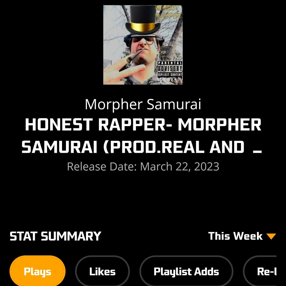 MorpherSamurai's tweet photo. Yo what's up my Samurais, new song dropped on my birthday of all days! Honest Rapper! Check it out on BandLab, SoundCloud, YouTube and Audiomack!

https://t.co/ANcpo1StGi

https://t.co/HlitWBC1qA

https://t.co/JgTHu3qjFI

https://t.co/6H1rpxdDfX
#morphersamurai #honestrapper https://t.co/rJFVFPd2z6