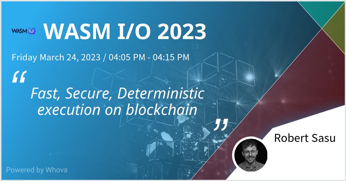 SasuRobert's tweet image. On Friday will speak about the provably fastest VM in the #blockchain space. In order to onboard billions of users, scalability is a must, near native speed SC execution is mandatory.

Drop me a message if you are in Barcelona and want to discuss, meet. #itstimetobuild