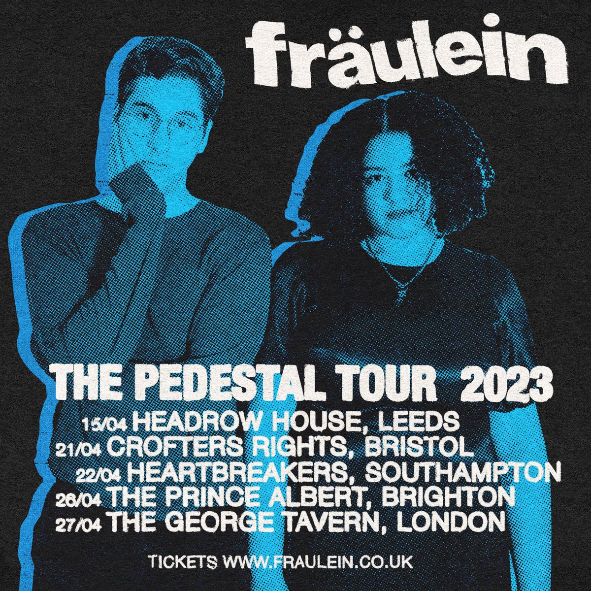 Don’t forget to grab tickets to our first ever headline tour! Coming up in like 3 weeks ahhhhhhh!!! Supports announced soon :) Get tickets here: fraulein.co.uk
