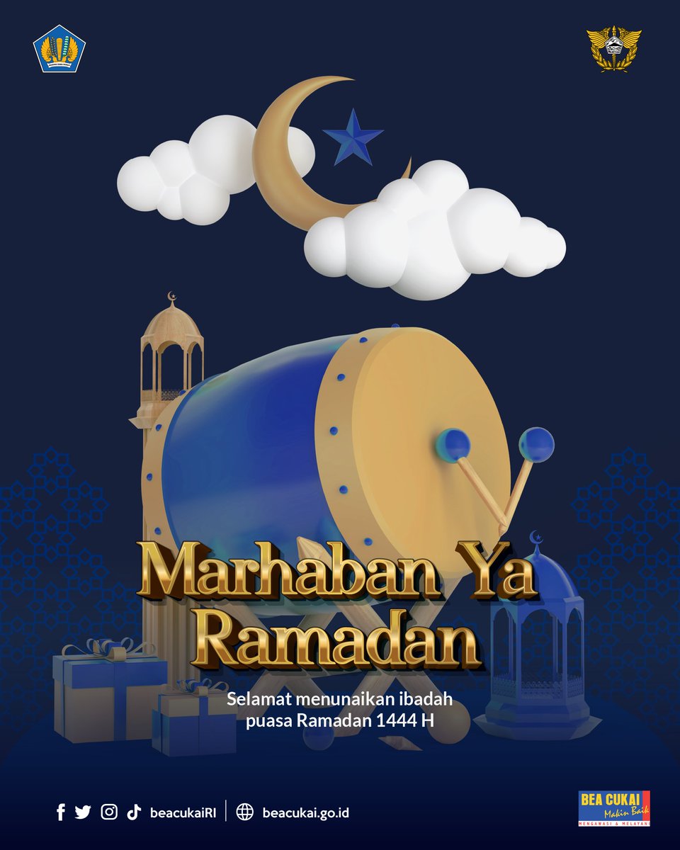 beacukaiRI's tweet photo. Marhaban ya ramadan, mari sambut bulan yang mulia ini dengan meraih ketakwaan dan menjadikannya momentum untuk menyucikan hati.

Selamat menunaikan ibadah puasa. https://t.co/KYxEzfLqPq