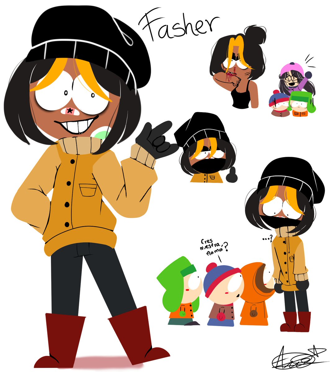 Mi oc en south park, jsjsjsj 👌✨