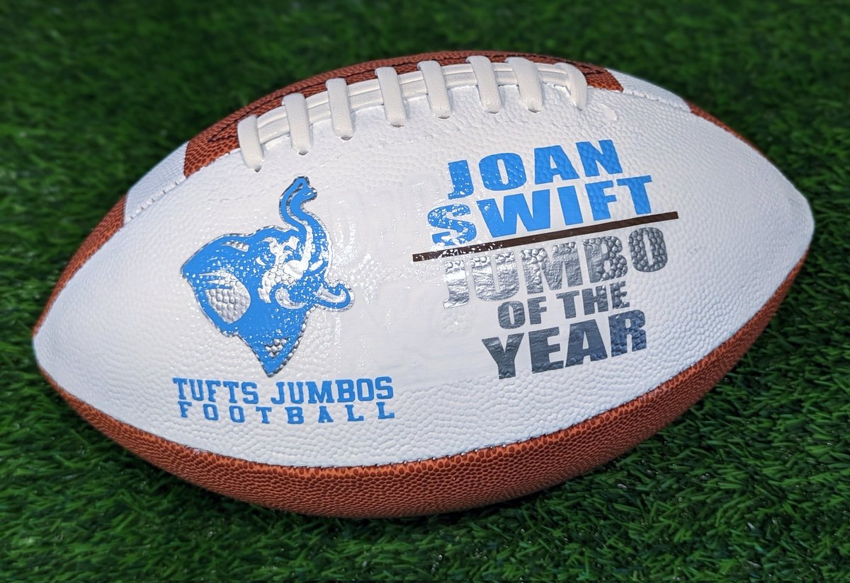 The Ball Girl (@the_ball_girl) on Twitter photo Tufts <a href="/FootballTufts/">Tufts University Football</a> presented these custom footballs to their record holders & one special Jumbo of the Year, Joan Swift 🐘!! Awesome work everyone!! CONGRATULATIONS!! <a href="/CoachCivs/">Jay Civetti 🐘</a> <a href="/TuftsJumbos/">Tufts Jumbos</a> <a href="/TuftsUniversity/">Tufts University</a> <a href="/vaughn_seelicke/">Vaughn Seelicke</a> <a href="/plutz21/">Philip Lutz jr</a> <a href="/NESCAC/">NESCAC</a> Tufts <a href="/FootballTufts/">Tufts University Football</a> presented these custom footballs to their record holders & one special Jumbo of the Year, Joan Swift 🐘!! Awesome work everyone!! CONGRATULATIONS!! <a href="/CoachCivs/">Jay Civetti 🐘</a> <a href="/TuftsJumbos/">Tufts Jumbos</a> <a href="/TuftsUniversity/">Tufts University</a> <a href="/vaughn_seelicke/">Vaughn Seelicke</a> <a href="/plutz21/">Philip Lutz jr</a> <a href="/NESCAC/">NESCAC</a>