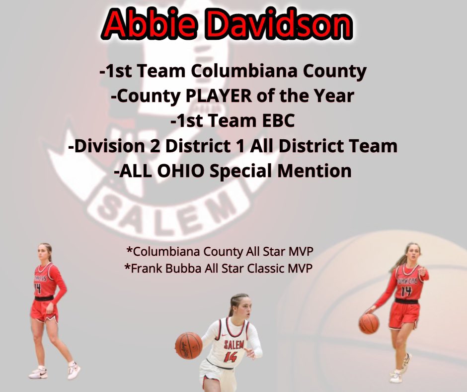 Congrats <a href="/abbierenae23/">abbie davidson</a> on adding All Ohio to your long list of accomplishments!