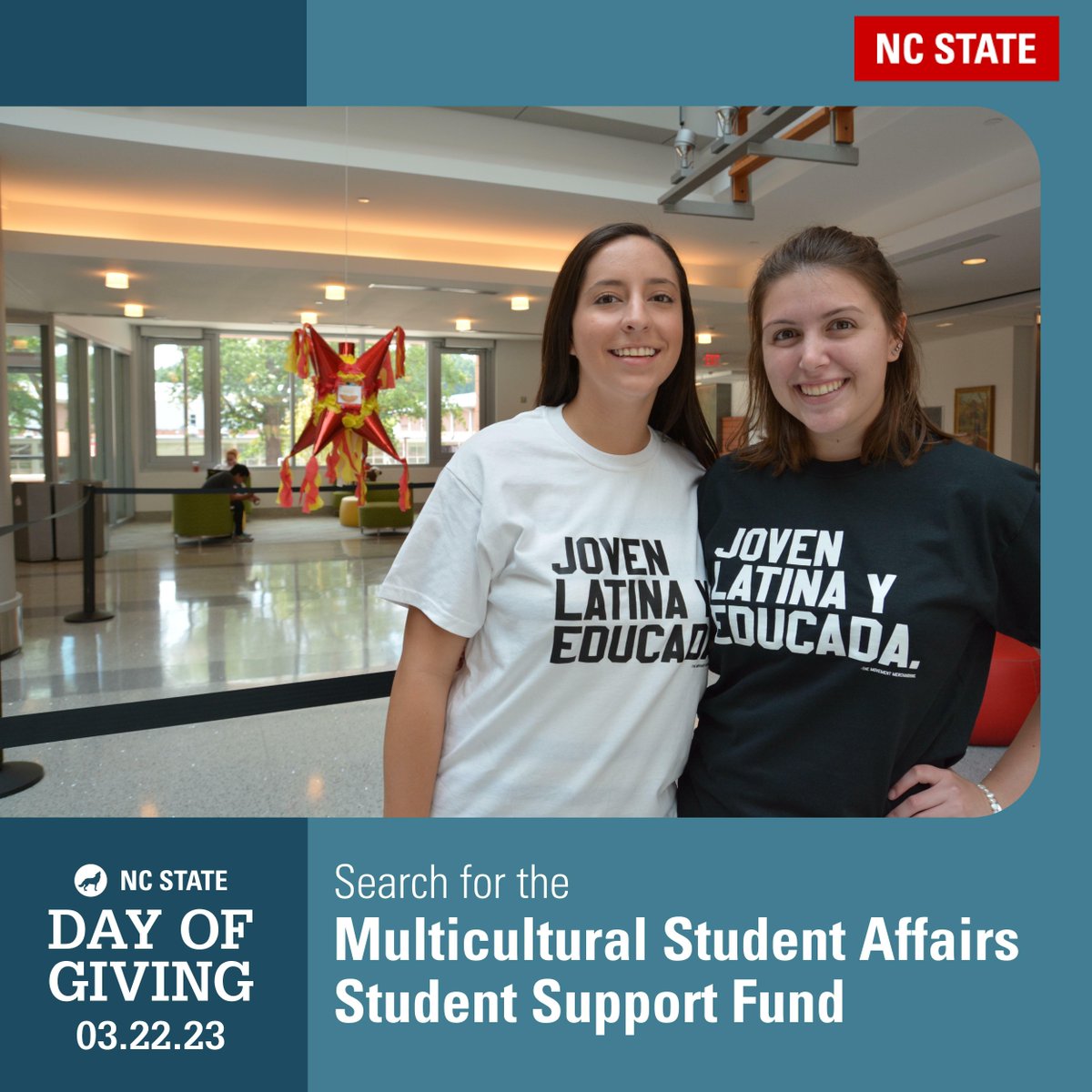 If this is your first time making a gift to NC State, this is the challenge for you. Make your gift between 12 noon and 1 p.m. to enter MSA to win an extra $1,000. #GivingPack