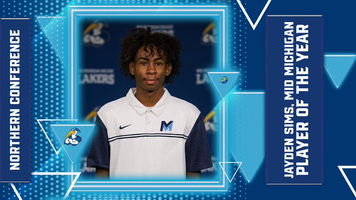 MCCAA Northern Conference Player of the Year, Jayden Sims, Mid MIchigan College