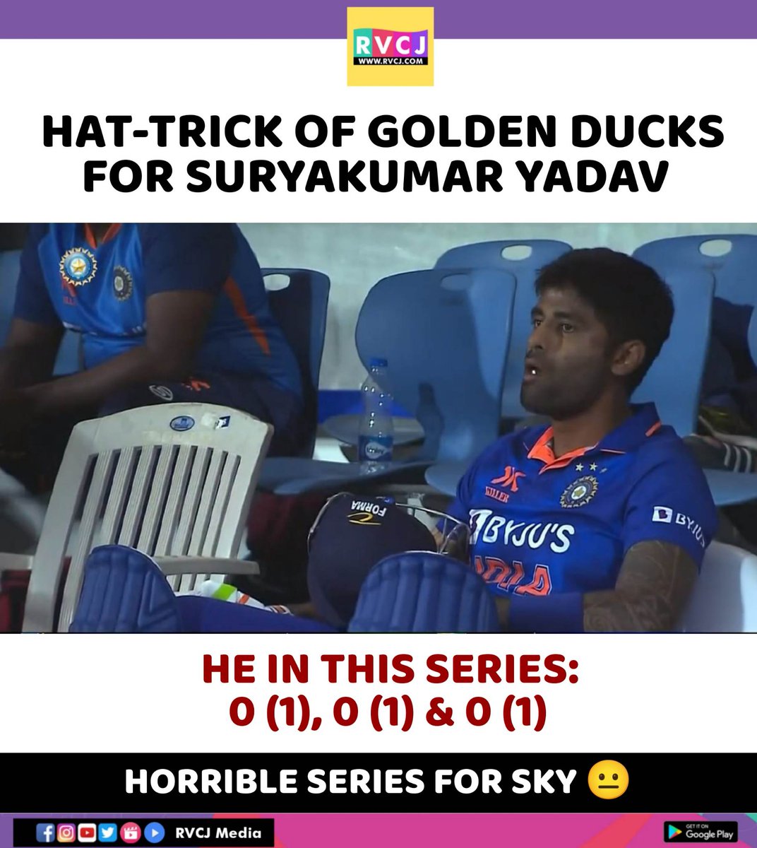 RVCJ_FB's tweet photo. Horrible Series for Suryakumar Yadav 
#INDvAUS https://t.co/Amk90qbYPv