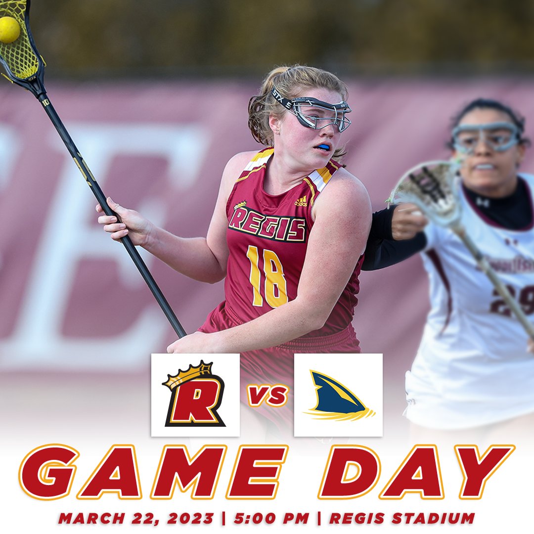 GAME DAY!!! Today is all about lacrosse as <a href="/RegisWLAX/">Regis College WLAX</a> hosts Simmons at home while <a href="/RegisMLax/">Regis College Men’s Lacrosse</a> plays a late game on the road against Eastern Nazarene! #RoarPride 

Video/stats: goregispride.com/composite