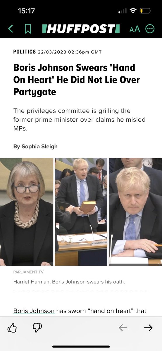 LaraGoldstraw's tweet photo. Words from arse more like it. Sets the rules but doesn’t think he’s breaking them?! Fuck off with your bullshit, people were dying. #PrivilegesCommittee #BorisJohnson #Partygate https://t.co/nzWLx3HYkX