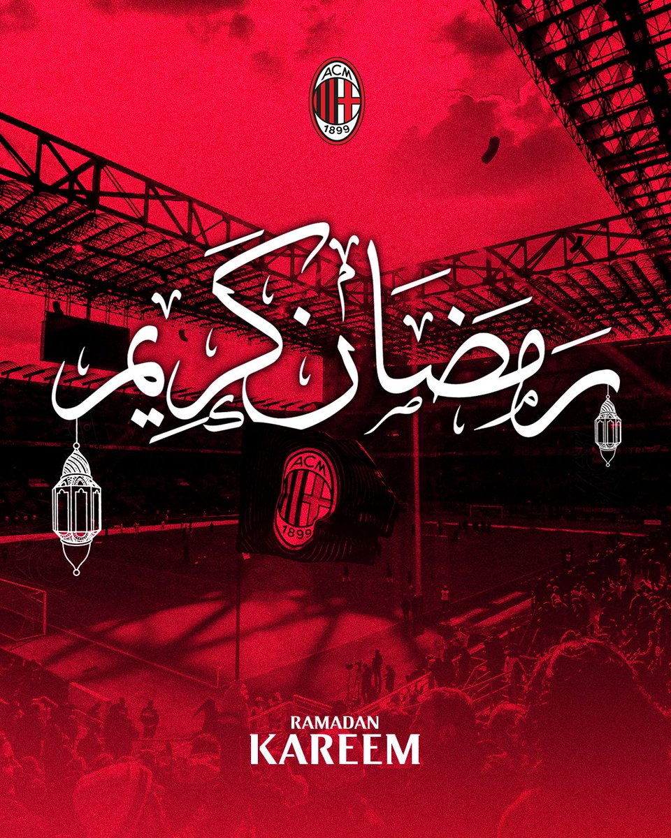 Happy #RamadanMubarak to all our Muslim fans 🌙 🔴⚫️ 

Auguri di buon #Ramadan ai nostri tifosi 🌙 🔴⚫️  

#SempreMilan