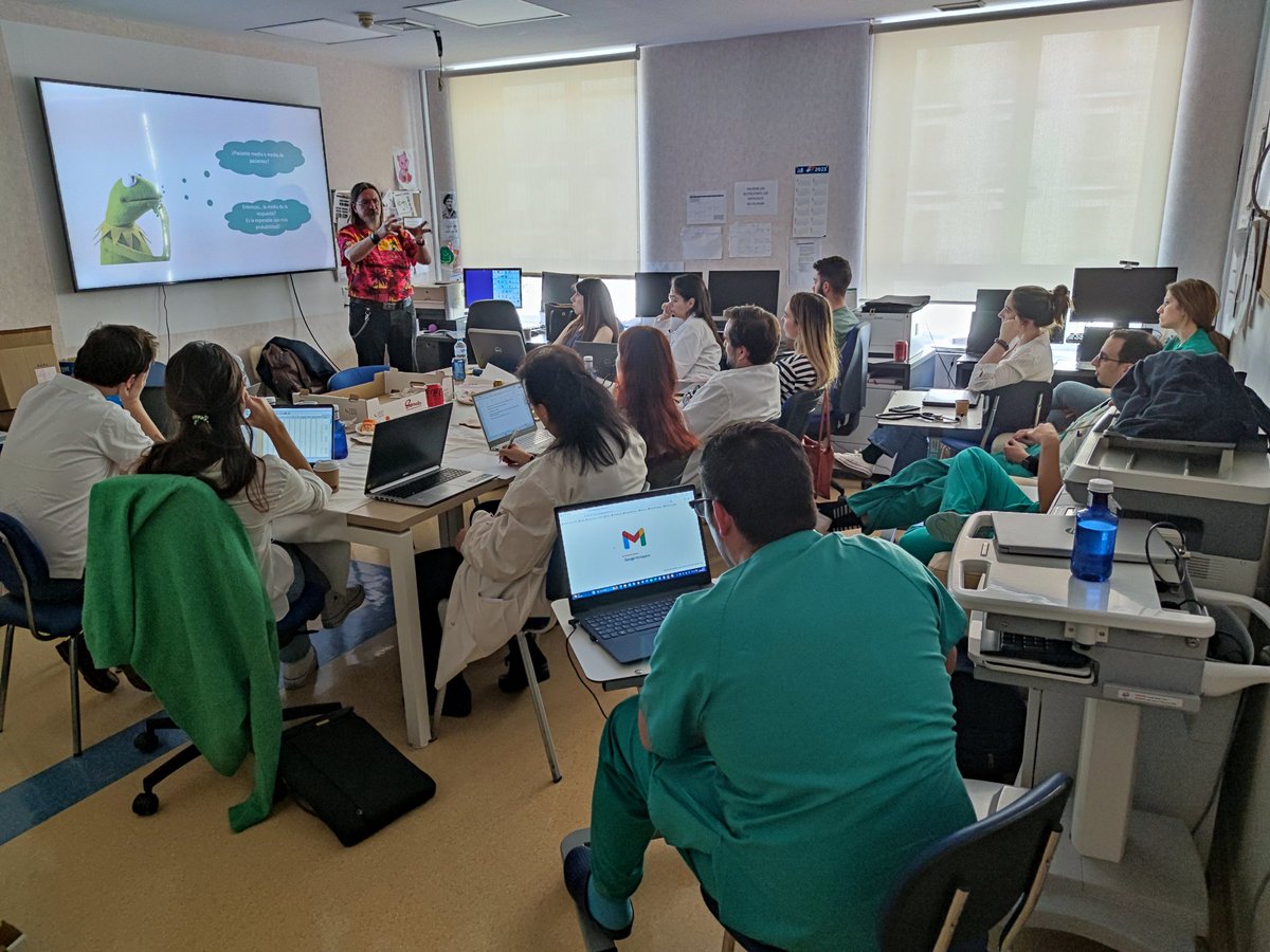 Dr_Bqg's tweet photo. Esta tarde en el Servicio de Nefrología del Hospital de La Princesa, hablamos en términos estadísticos.
@nefroprincesa #Resis https://t.co/VzRQdFNttN