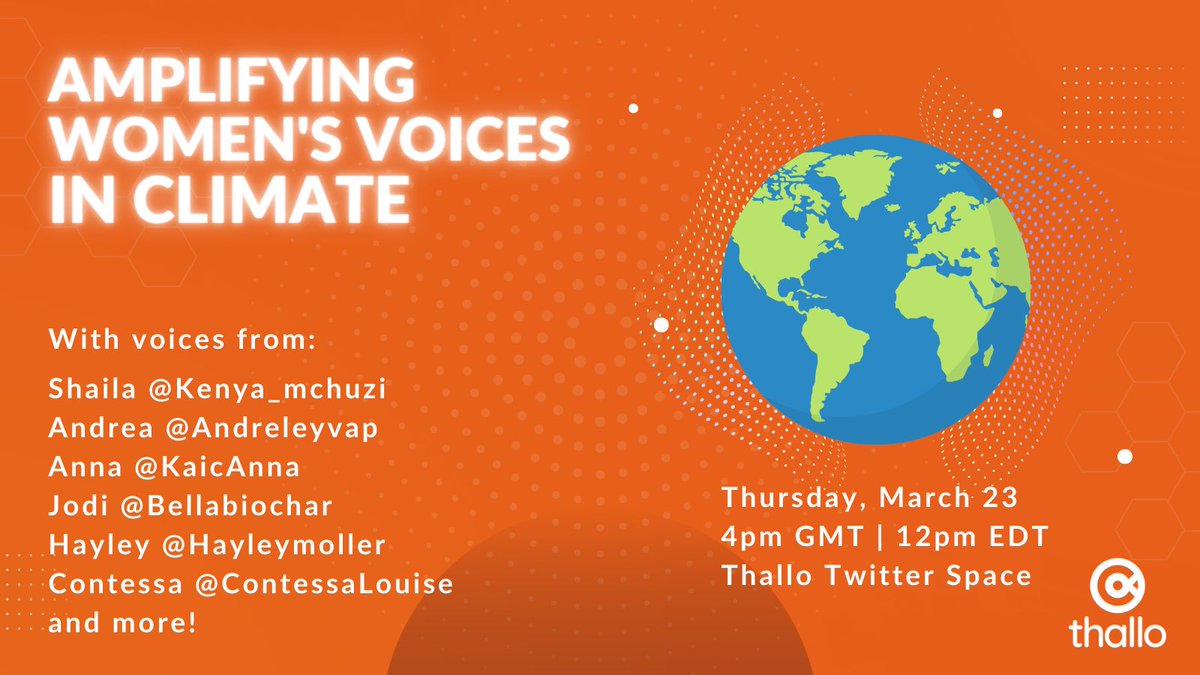 Join us this Women's History Month to amplify the voices of women in the climate and tech space! Let's talk representation and break barriers together. 
#WomenInClimate #WomenInTech #AmplifyWomen