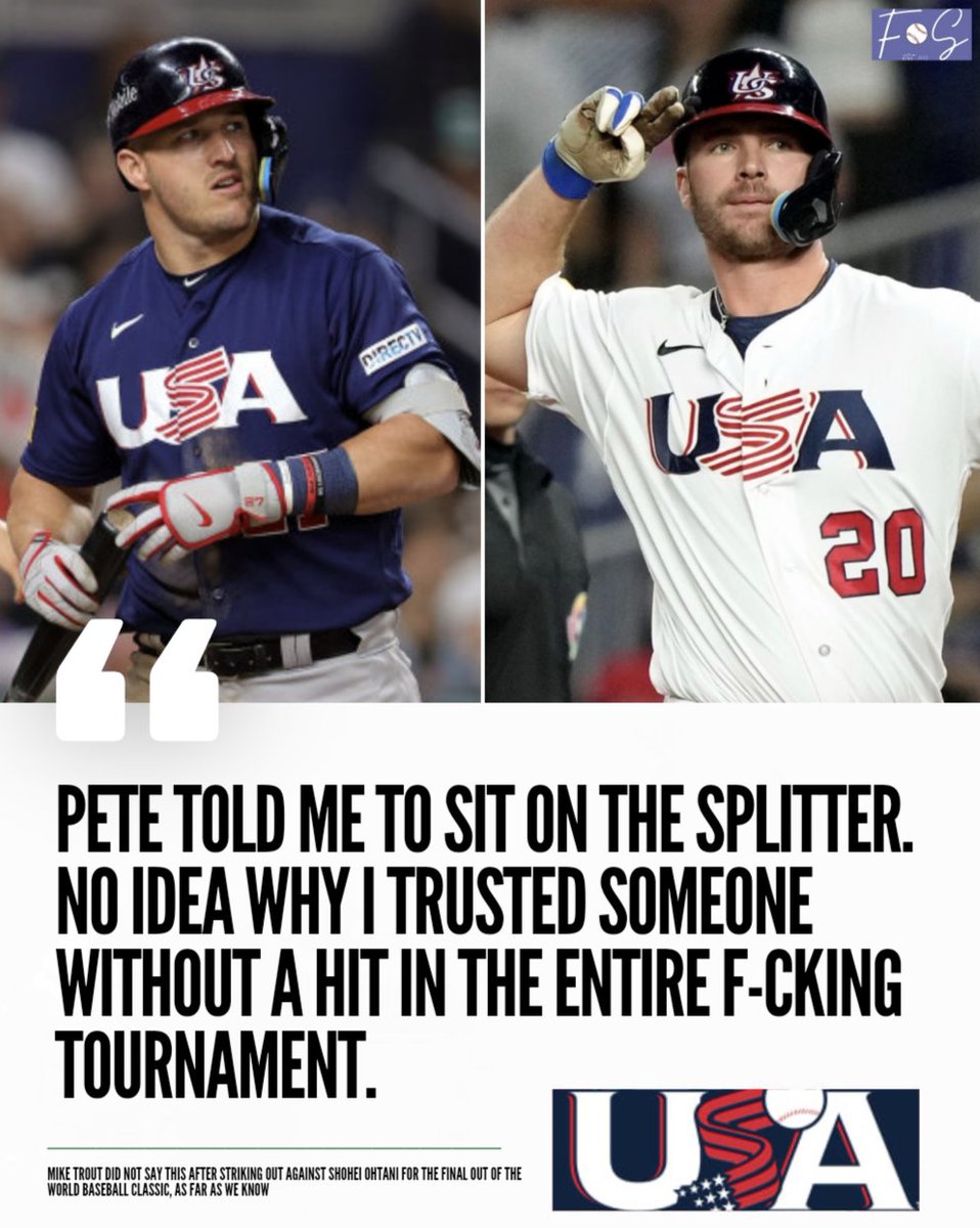 FAX Sports MLB on Twitter "REPORT Mike Trout blames Pete Alonso for