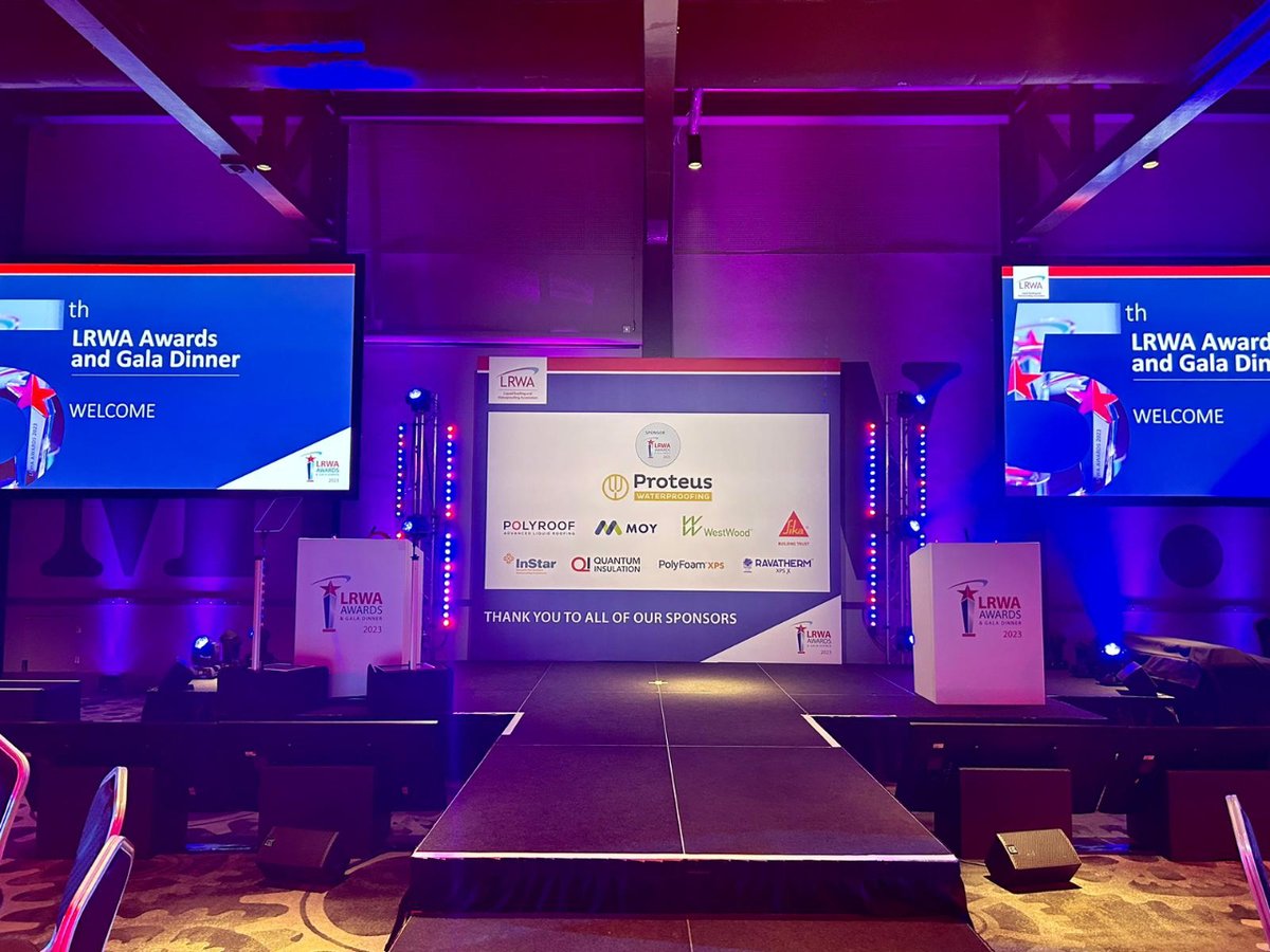 Polyroof are in the building! #LRWAAwards2023💥🚀

It's great to be here today and to see so many familiar faces in the industry. 

We are pleased to be a sponsor for this fantastic event and we look forward to seeing who takes home the trophies!🏆

#LRWA #Awards #Finalists