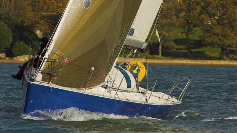 Plenty of life left in her. Rather than having to consider scrapping to escape his mooring fees we helped the owner sell his JOD 35 (Jeanneau One Design 35).