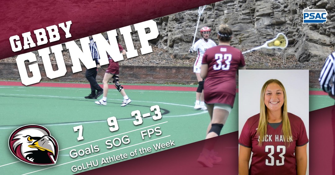 HavenAthletics's tweet photo. What a weekend for our GoLHU Athletes of the Week❗🏆

Gabby Gunnip from @LHULacrosse and Anthony Noto from @LockHavenWrstl had themselves a career performance. Check out their stats from the past weekend of competition👀🤯 https://t.co/40MwL2mar0
