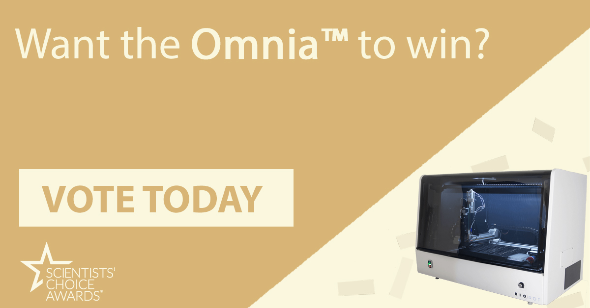 BioDotInc's tweet image. We need YOUR HELP- vote now for the Omnia™ for Best New General Lab Product of 2022! 
surveymonkey.co.uk/r/GTX9SCK-MAN

You’ll have the chance to win a $500 Amazon.com Gift Card with SelectScience. 
#BioDot #ATSLSGroup