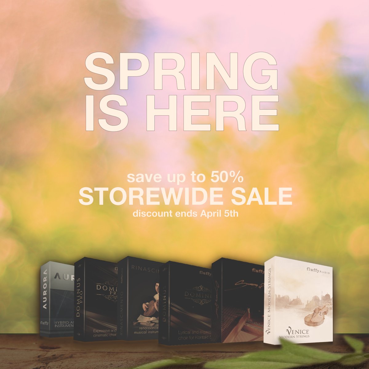 It's Spring Time! Up to 50% Storewide Sale! #Spring #SpringSale #SpringBreak #SpringBreak2023 #Sales #Offer #RecordingStudio #SampleLibrary #NIKontakt