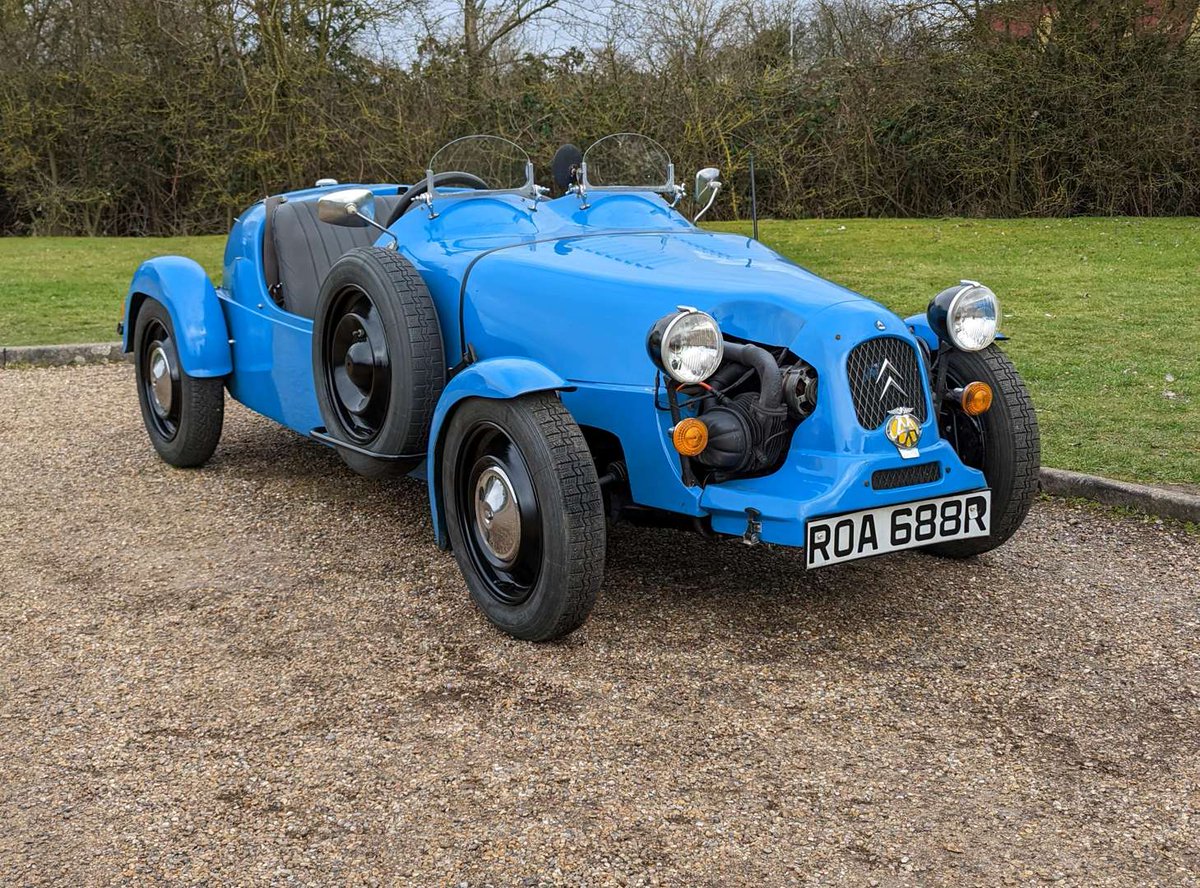 ACAKingsLynn's tweet image. 1977 CITROEN LOMAX
angliacarauctions.co.uk/classic-auctio…

This French Blue Citroen 2CV-based kit car was built in 1988.

Coming up in our 2-day classic auction on the 1st and 2nd April.

View current Catalogue
angliacarauctions.co.uk/classic-auctio…

#classiccars #classiccar #classicauto #kingslynn