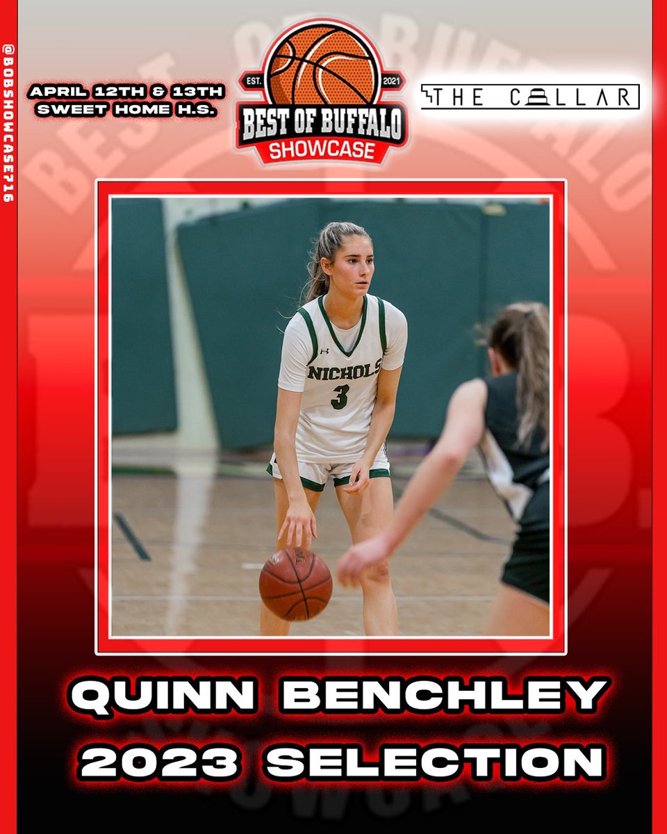 BOBShowcase716's tweet photo. 🚨 @QBenchley is Confirmed for the 3rd annual Best of Buffalo Showcase! 🚨 
Quinn is 1st team All-Catholic team averaging 12.9 PPG, and 3.5 APG, and helped @NicholsGBBall win 21 games and a Division-A MMA Title. 
Her highs were 28 vs Will South, and 23 vs Alden
Welcome Quinn! https://t.co/GA9FPWnM98