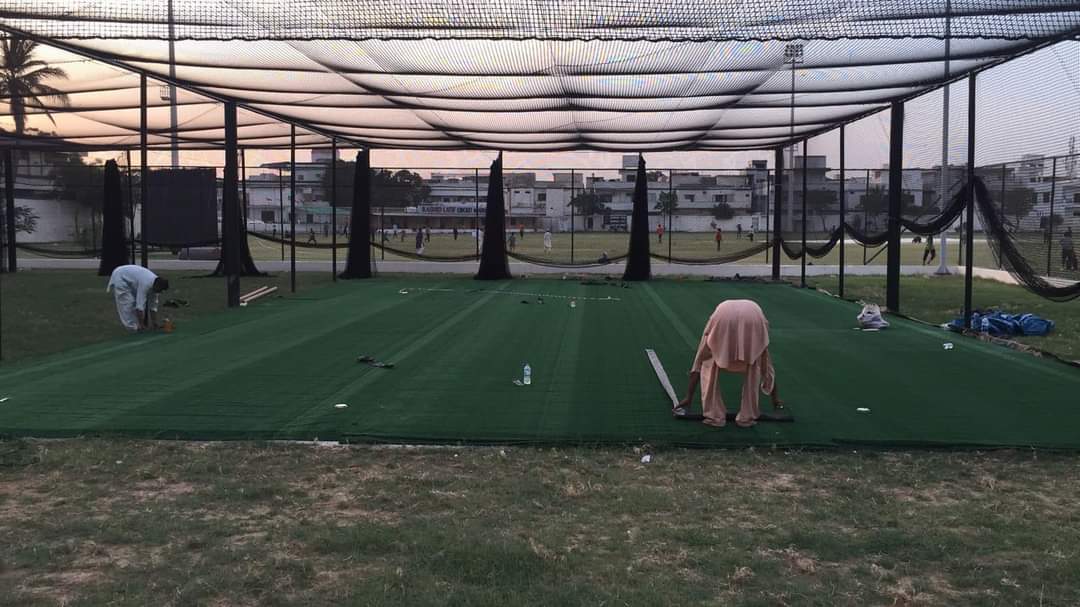 AghaSabir's tweet photo. Congratulations to Rashid bhai for producing another masterpiece. The state of the art practice and training facility for the cricketers of #Karachi. @iRashidLatif68 bhai deserves all the praise for serving the city and the game of cricket. Well done boss! #RLCA #کرکٹ_سب_کے_لئے https://t.co/rEnqiczylg