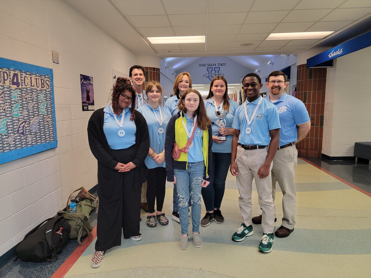 SJHSLibraryLC's tweet image. Congratulations to the SJHS Battle of the Books Team! They finished 2nd in a very close overtime battle at the District competition today! Way to go sharks!
#HCSLibraryMedia
#SJHSSharks