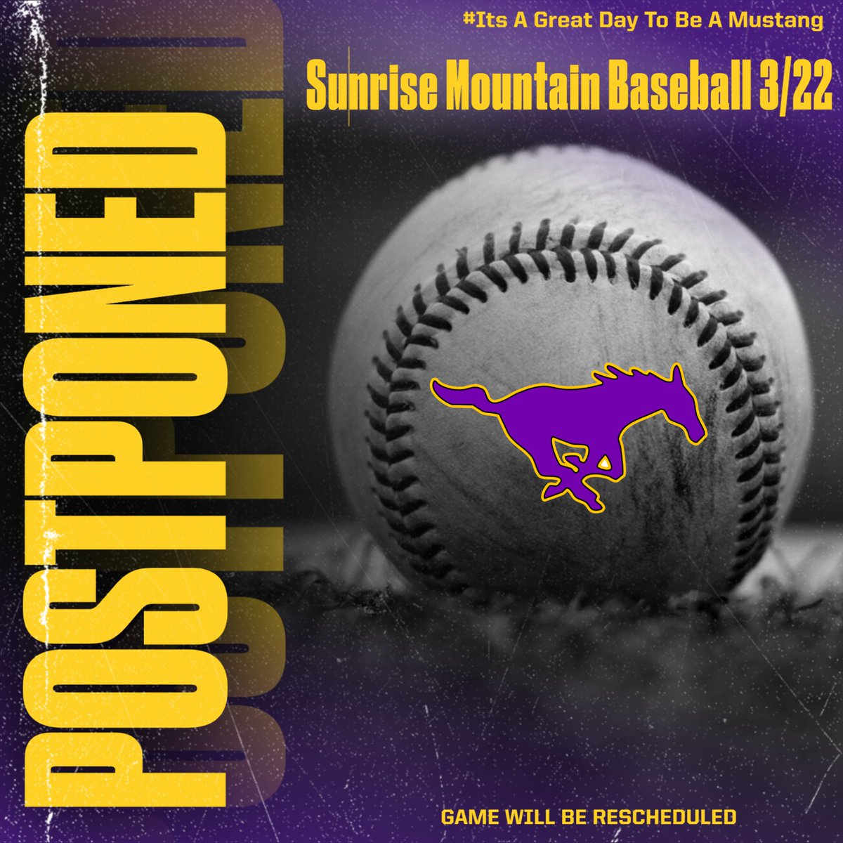 Unfortunately, due to the rain today's Varsity Baseball game will be rescheduled. We look forward to honoring Aaron Bummer at a future game.