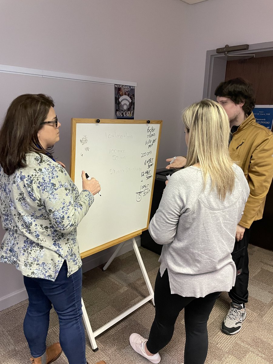 stefanieBnc's tweet photo. I’ll be honest - I wasn’t quite sure how the “inaugural” @NCCATNews math 1 badge would turn out?!? But listening to the reflections, watching them in action and hearing from the “badgers” has been a complete joy today as we finish the first math 1 badge series! #weteachmath https://t.co/X7Q6SbTtl9