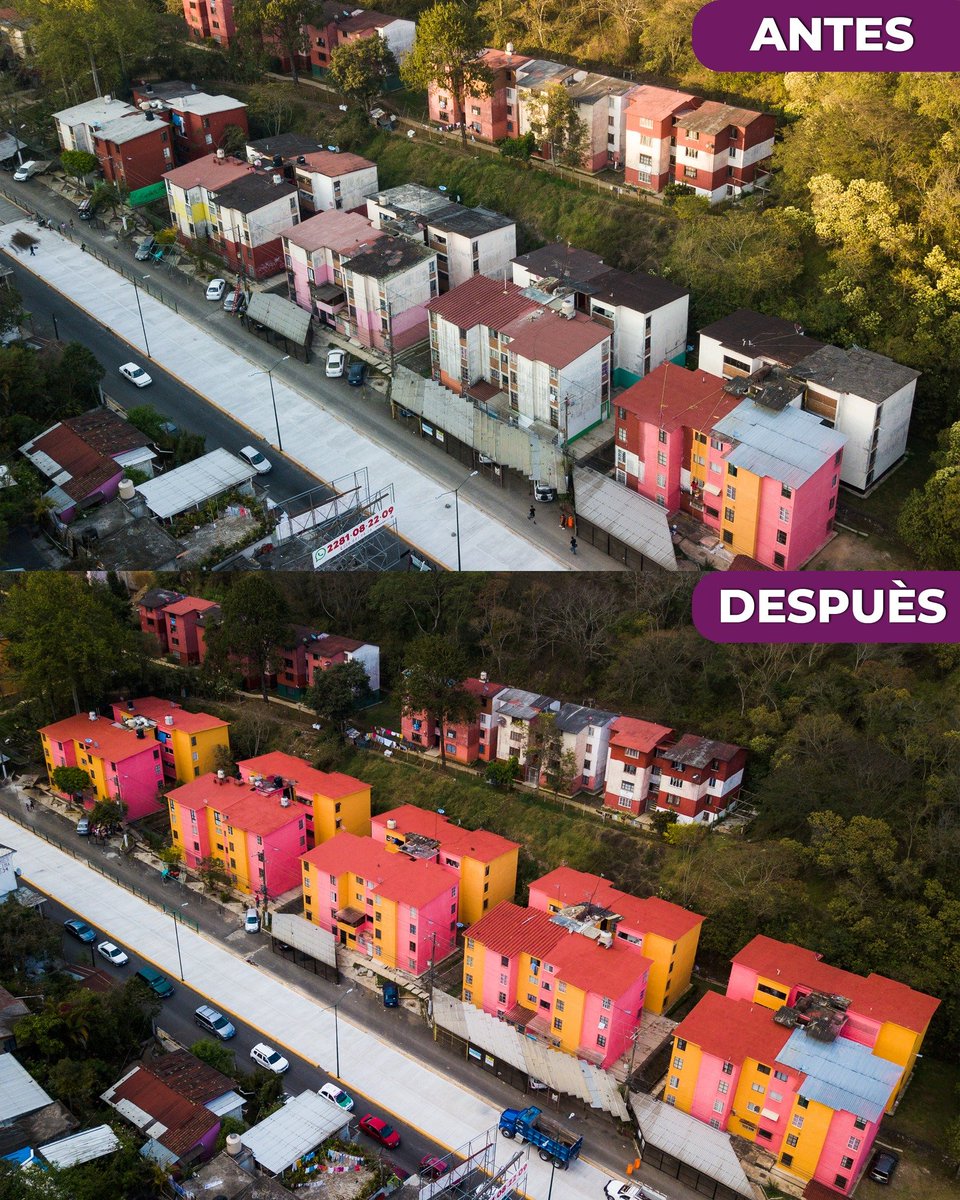 ahuedricardo's tweet photo. Hemos puesto en marcha el programa "Corazón Urbano". 

Como primera etapa se restauraron, impermeabilizaron y pintaron 10 edificios de la Unidad Habitacional Xalapa 2000. Agradezco a Comex por su valiosa aportación a este proyecto. https://t.co/sz0nMsJOK2