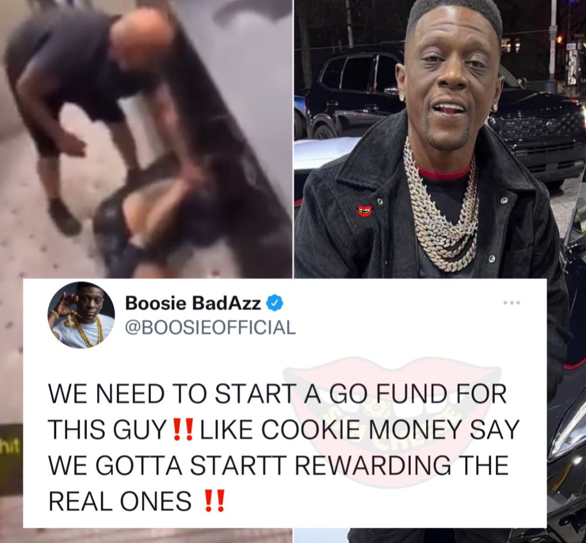 SaycheeseDGTL's tweet photo. Boosie wants to launch a GoFundMe for the men responsible for attacking 6ix9ine at LA Fitness https://t.co/F0u4gwtIDT