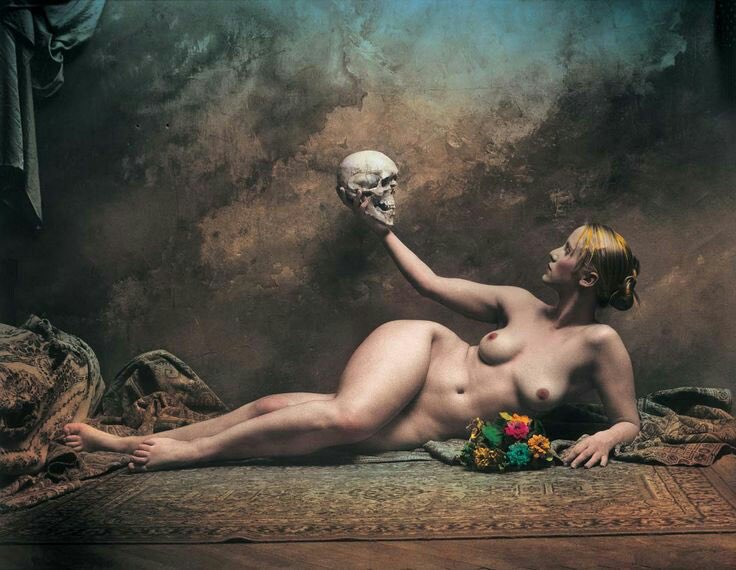 "The Slavic Girl with Her Father" by Jewish photographer/painter, Jan Saudek. 🤔