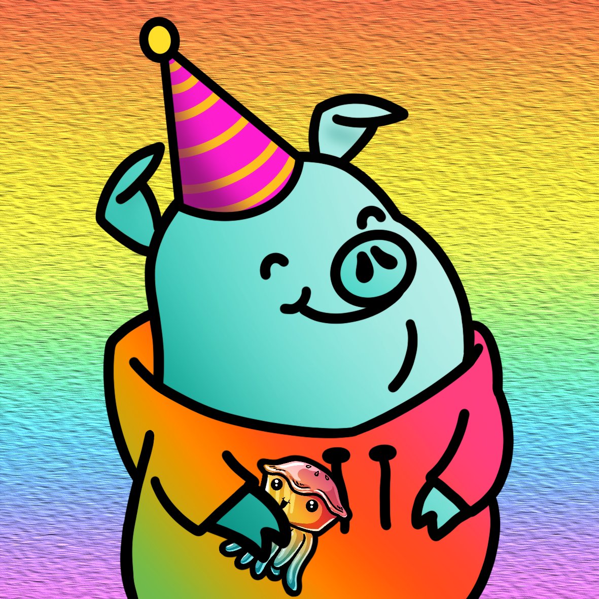 OINK!
📣Today's charity float is limited to 250!
🐷It guarantees you 3 x FREE nfts 
🤯And you enter the prize fund draw!
👉RT and tag!!

Profits go to <a href="/equalitynow/">Equality Now</a> &amp; a prize pool raffle for the community!❤️
 floats.city/0x4cfbe4c6abc0…
#MakeADifference #NFTs #onFlow #ShareTheJoy