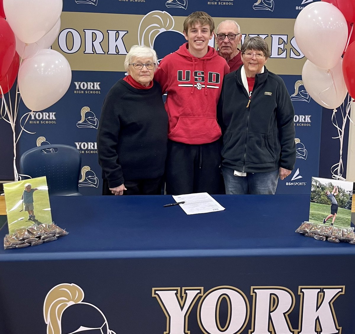 danyelseevers's tweet photo. Ryno signing day! Thank you to everyone who helped make this a special day!
Proud of you @ryanseevers2311 
#GoYotes
#ForeverADuke https://t.co/xKDml3JKOj