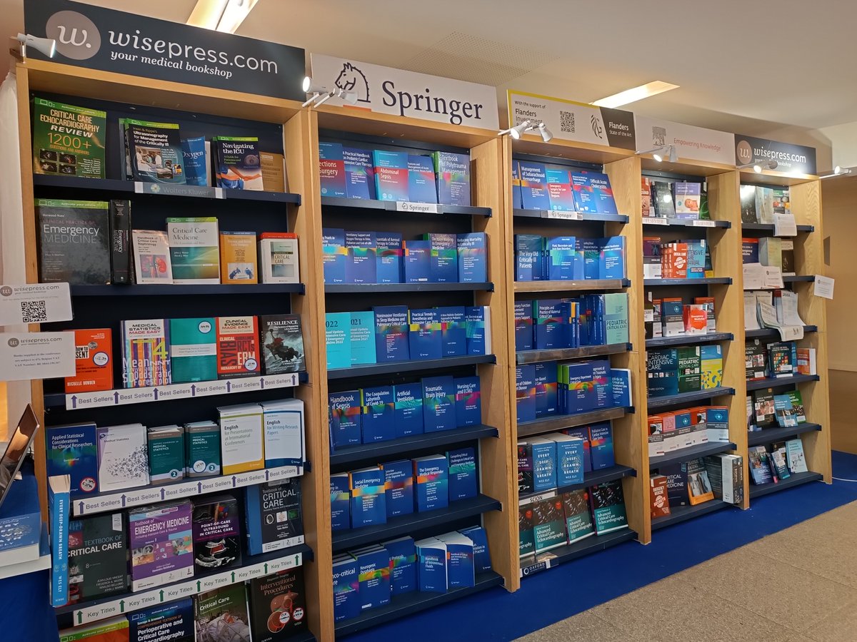 Crit_Care's tweet photo. Visit #Wisepress at 42nd @ISICEM and have a look at #springer critical care and intensive care books
#isicem23 #ICCommunity #shapingICUfuture https://t.co/TwrpJwEDFz