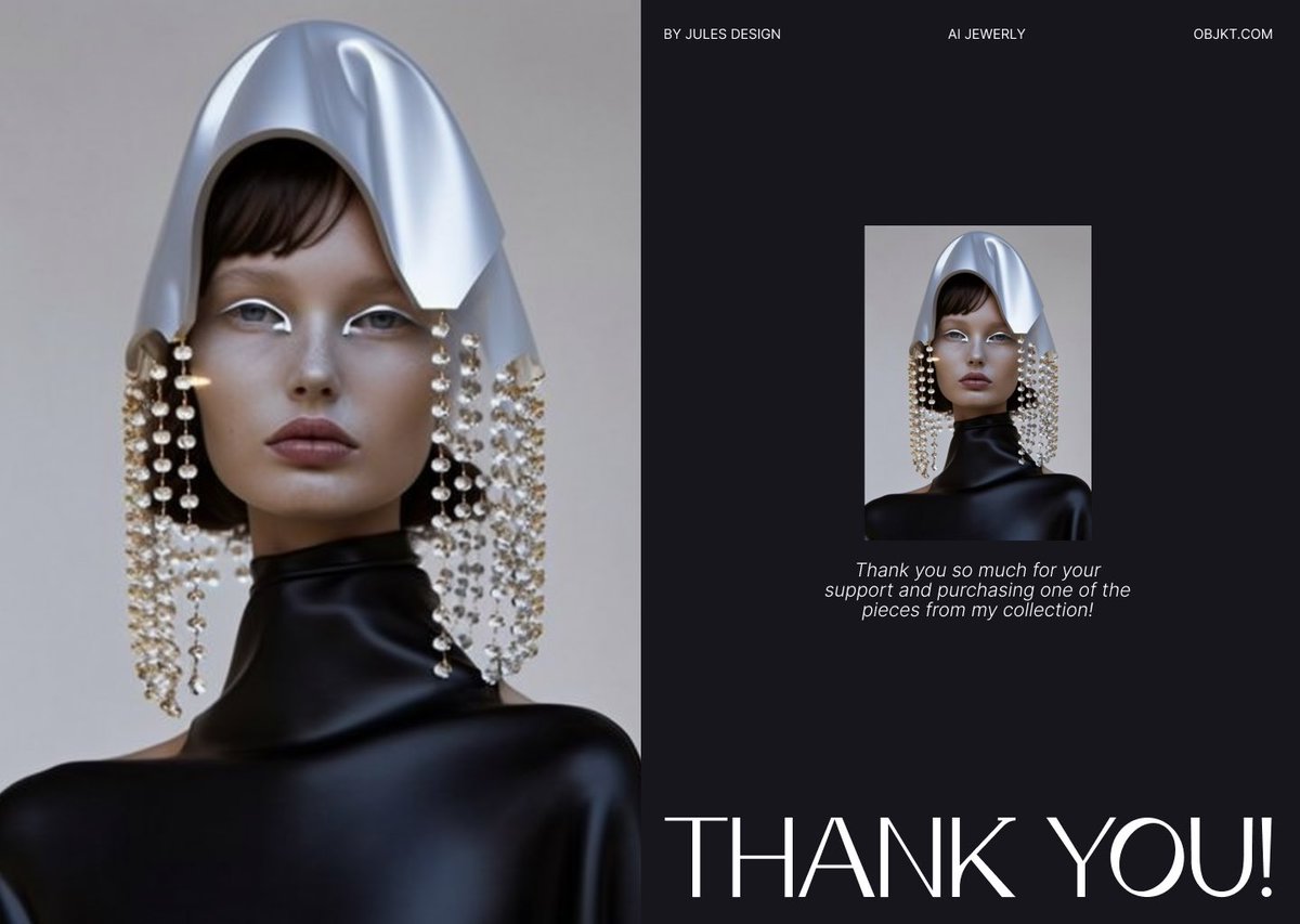 design_by_jules's tweet photo. โจSOLDโจ
Thank you so much for your support and purchasing one of the pieces from my genesis ๐๐ ๐๐ฒ๐๐ฒ๐ฟ๐น๐ collection called ๐๐ถ๐ด๐ถ๐๐ฎ๐น๐๐ฒ๐๐๐ต๐ฒ๐๐ฒ! @MadeInCuracao
โ Link below โ
#aiart #aijewelry #digitalfashion #aifashion #tezoscommunity #julesdesign https://t.co/hAZWRifG7j