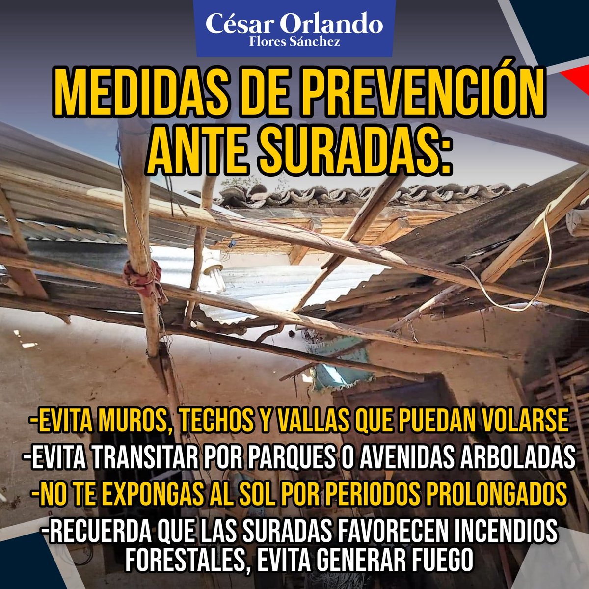 CorsarioGRD's tweet photo. Comparto contigo algunas medidas de prevención ante #Suradas.
#YoPrevengo #GRD #ProteccionCivil https://t.co/weIZH8MtYo