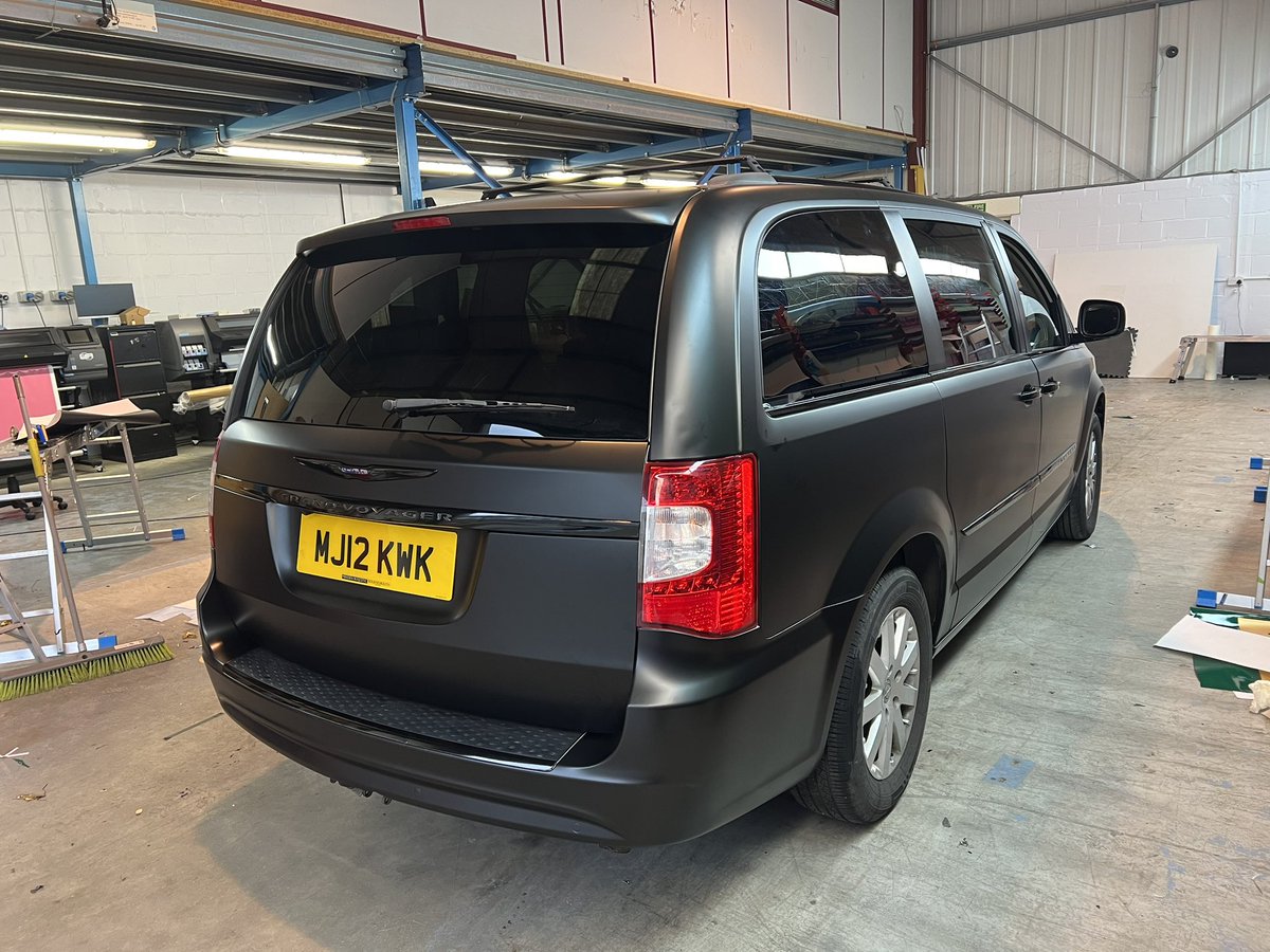 Chrysler we wrapped last week in satin black, all chrome was vinyl wrapped in gloss black.
#Chrysler #black #wrap #london #dechrome 
-
wrappingcars.co.uk