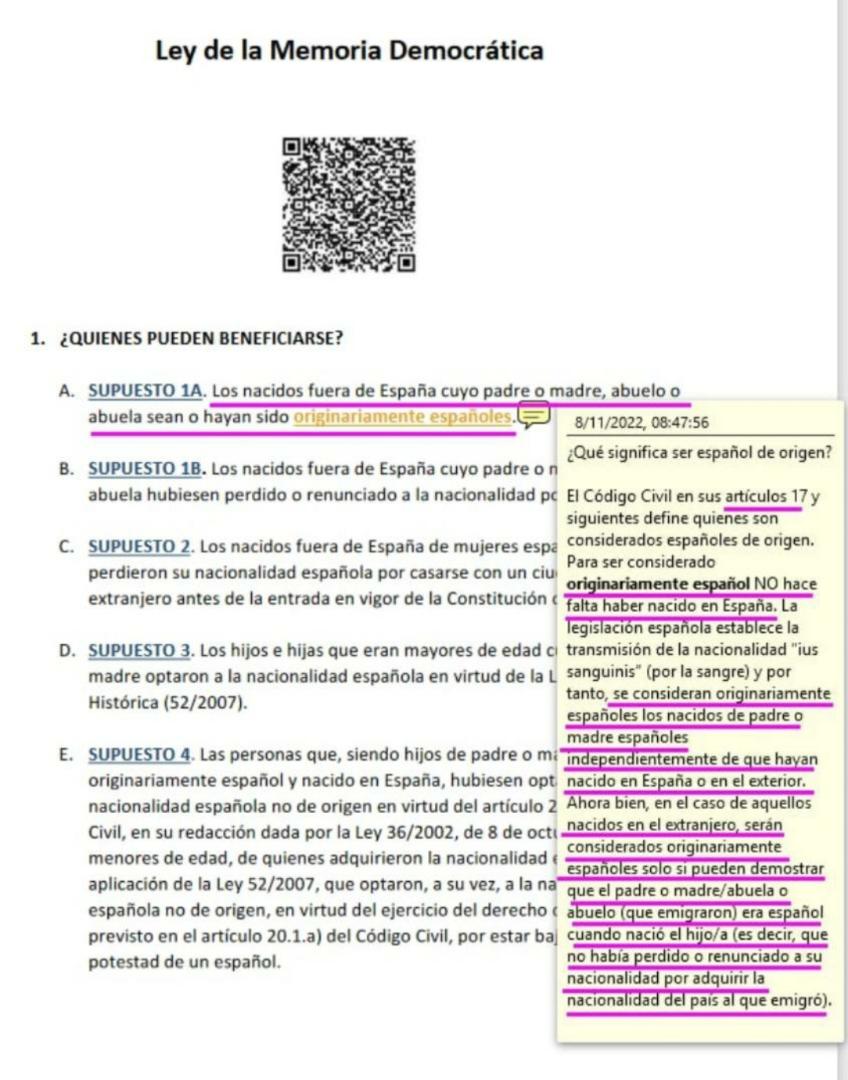 tude8791's tweet photo. @ConsEspCaracas Una persona considerada Originariamente española, no tiene necesariamente que haber nacido en suelo español 👇👇👇 https://t.co/j2lBnnzgGN