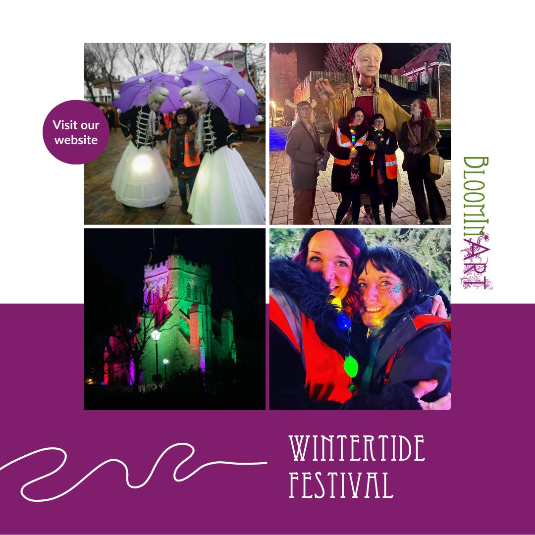 We've been creative producers of @wintertideuk since 2015. We've brought illuminated art trails, pop up exhibitions, creative workshops and more to the festival. There is so much more to the Wintertide Festival which can be found on our website - bit.ly/3TDQzXp