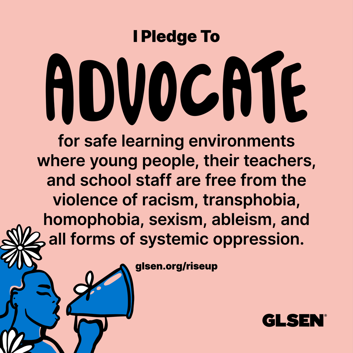 GLSEN's tweet photo. Take the pledge today by visiting https://t.co/HQsw9nEIWO. Tag a friend below ⬇️ and tell them to take the pledge too.

Together we #RiseUp4LGBTQ youth. https://t.co/zxN5Gr1jSE